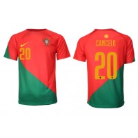 Maglie da calcio Portogallo Joao Cancelo #20 Prima Maglia Mondiali 2022 Manica Corta
